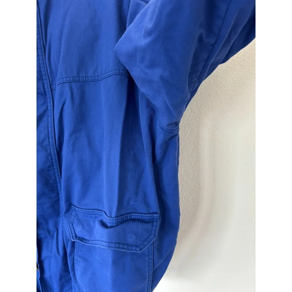 Bulwark Jacket 3XL Blue Excel FR work Fire Resistant Bomber JLJ8RB3 Lineman coat